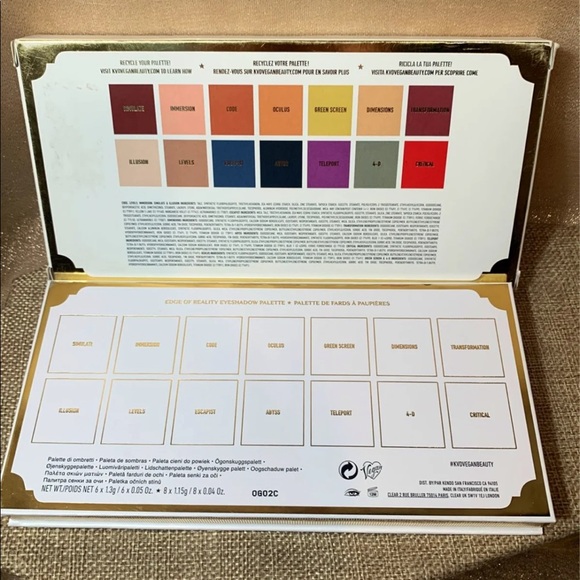 KVD Vegan Beauty Edge Of Reality Eyeshadow Palette - Picture 5 of 5